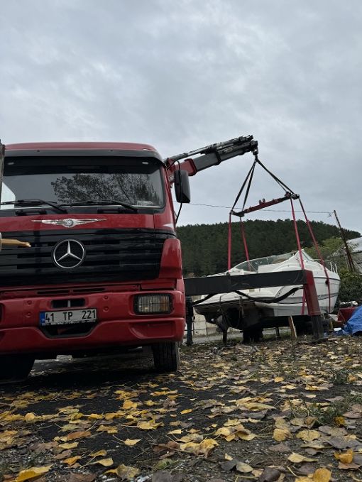 beykoz poyrazköy tekne taşıma kiralık vinç